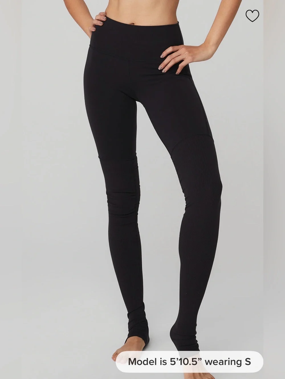 ALO Yoga Black High-Waist Ribbed Leggings